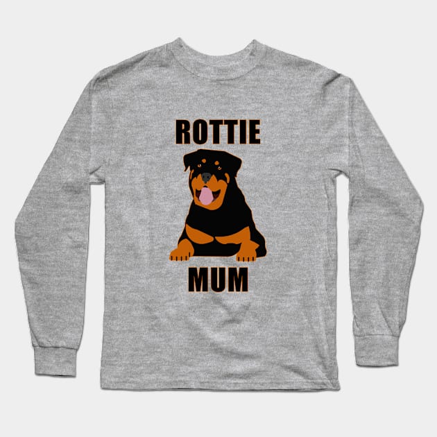 Rottie Mum Long Sleeve T-Shirt by SiSuSiSu